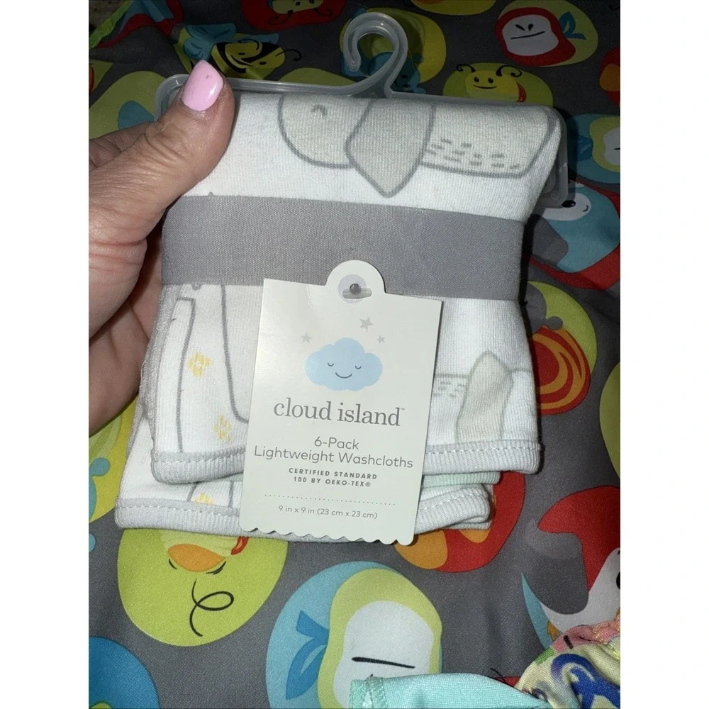 EvenfloExersaucer Mat TummyTime Baby Print Ornament Wash Cloth‎ Diaper Cover4563
